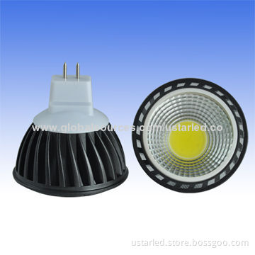 5W COB MR16 GU5.3 LED Bulbs, >80CRI, E14/E27/GU10/MR16, 280-330lm, CE/RoHS Marks